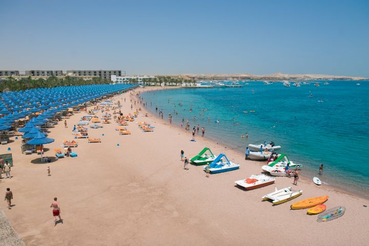 The Grand Hotel, Hurghada - private beach